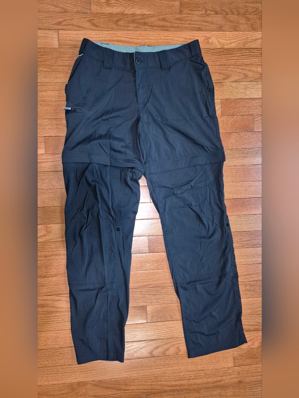 Women's Black Convertible Outdoor Pants - Zip Off Into Shorts - EUC